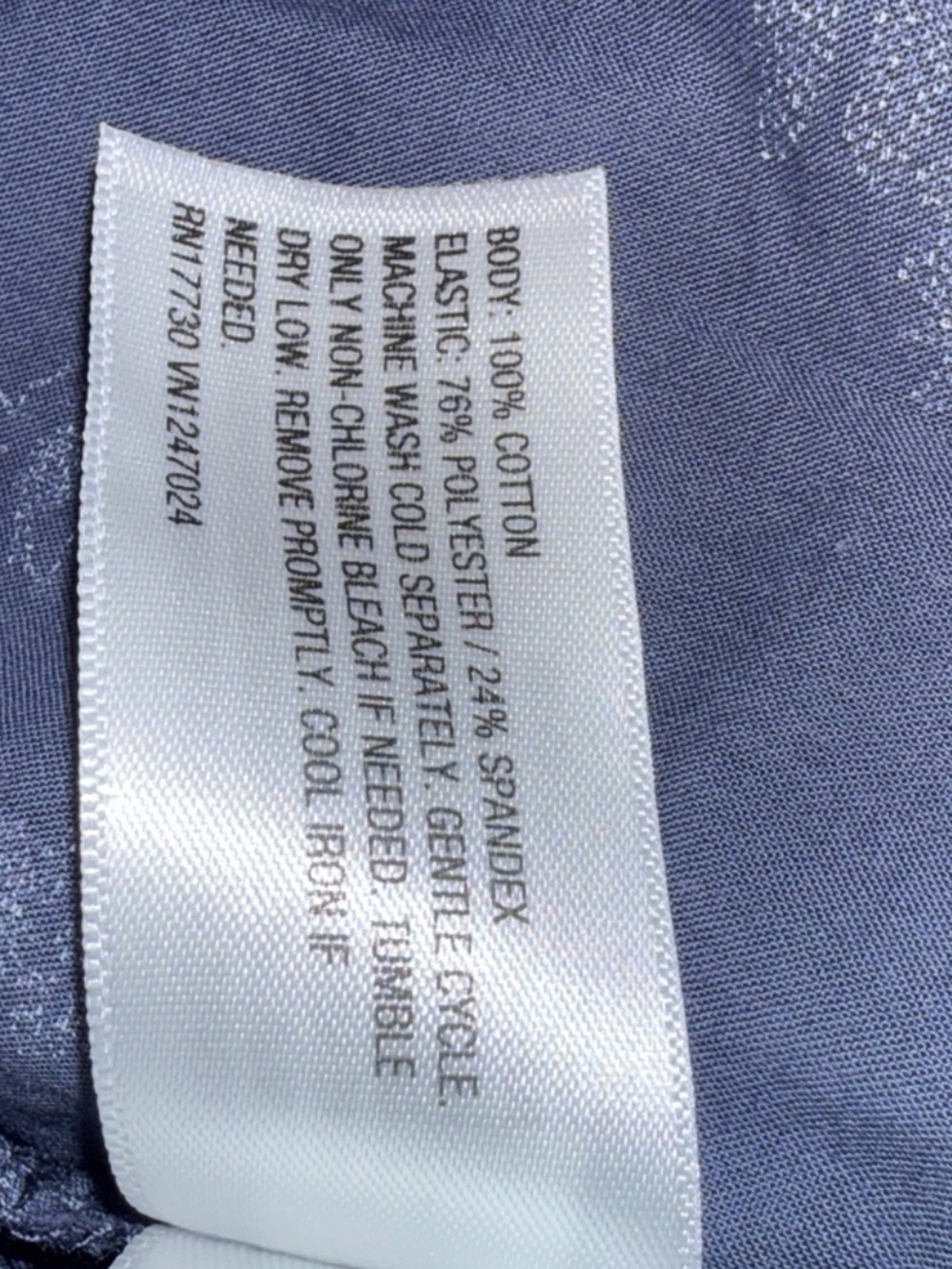 NEW Universal Thread Smocked A-Line Ruched Midi Dress Blue Floral 100% Cotton - Picture 6 of 6